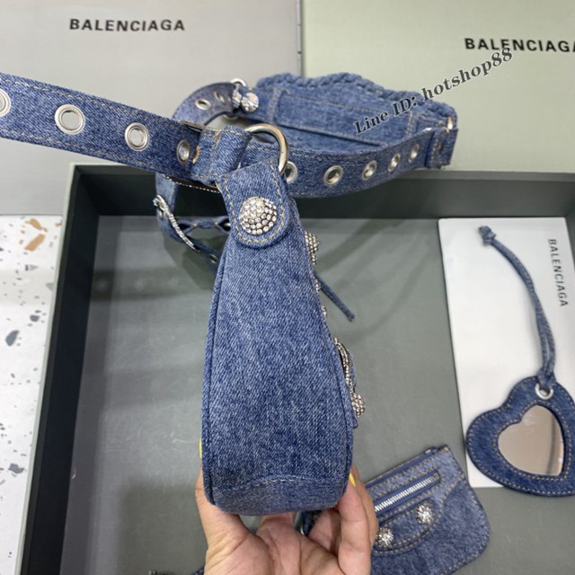 Balenciaga專櫃爆款小號肩背包 巴黎世家Le Cagole半月牙腋下包斜挎包 fyj1799